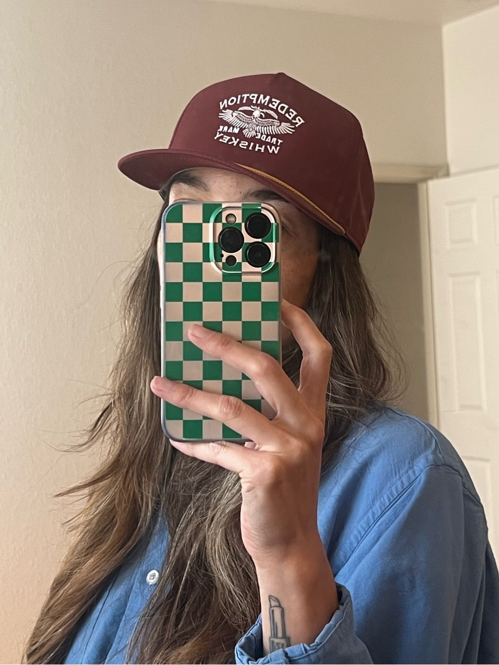 Redemption Whiskey Burgundy Snapback Hat